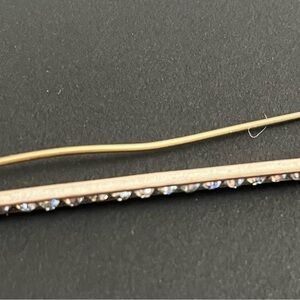 Elegant Gold and Silver Women's rhinestone pin